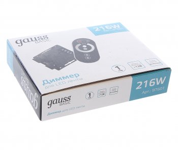 2 399 р. Диммер для светодиодной ленты 12V 216W Basic GAUSS GAUSS bt601  с доставкой в г. Майкоп. Увеличить фотографию 5