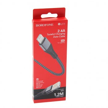164 р. Кабель micro USB 1.2м черный BOROFONE BOROFONE bu11 black  с доставкой в г. Майкоп. Увеличить фотографию 2