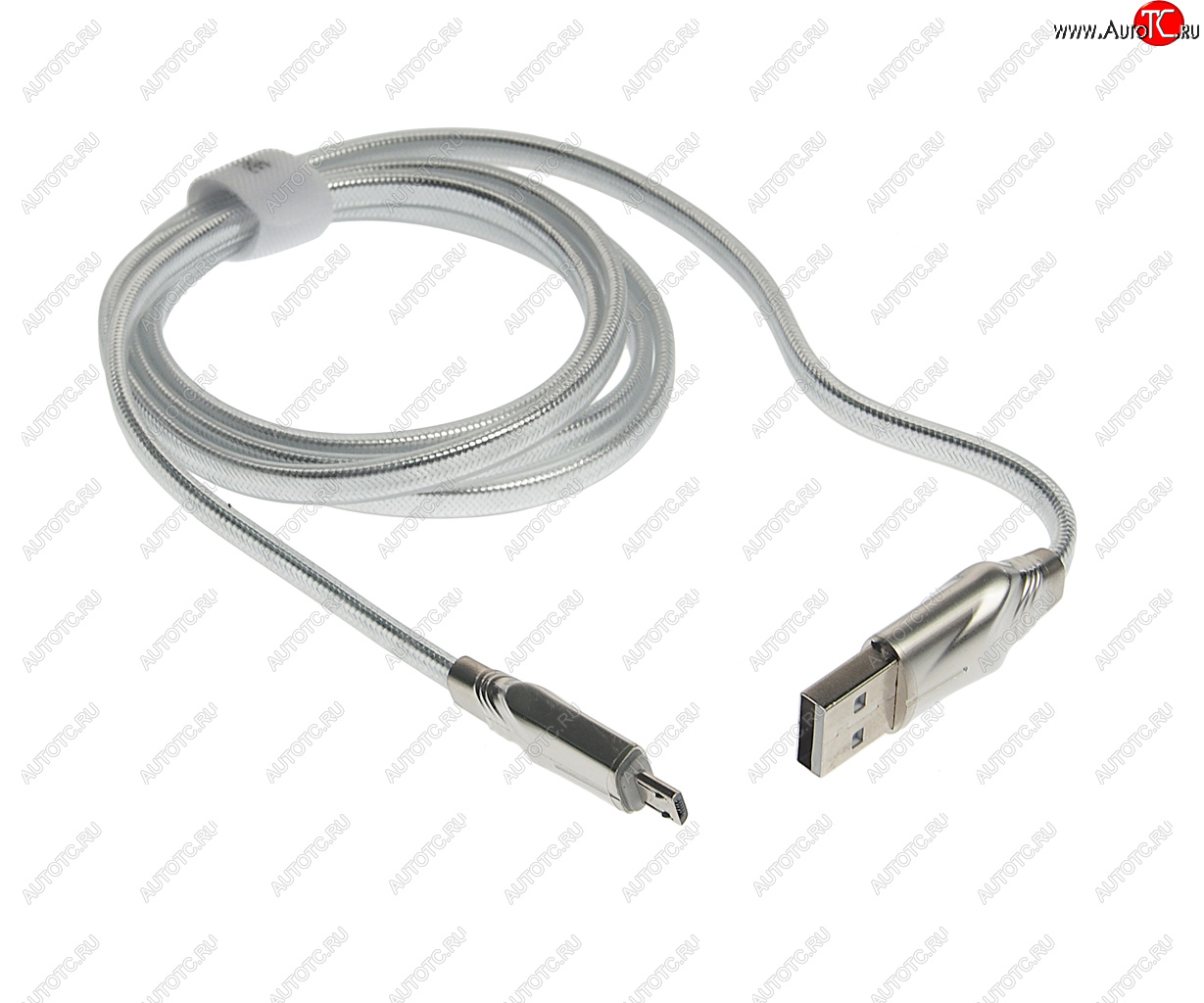 281 р. Кабель micro USB 1.2м серый BOROFONE BOROFONE bu12 silver  с доставкой в г. Майкоп