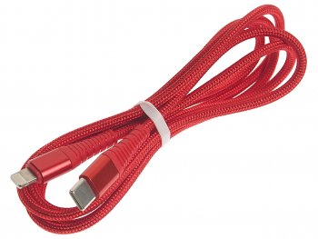 349 р. Кабель iPhone (5-)-USB Type C 1м красный BOROFONE BOROFONE bu27 red BOROFONE bu27 red  с доставкой в г. Майкоп. Увеличить фотографию 1