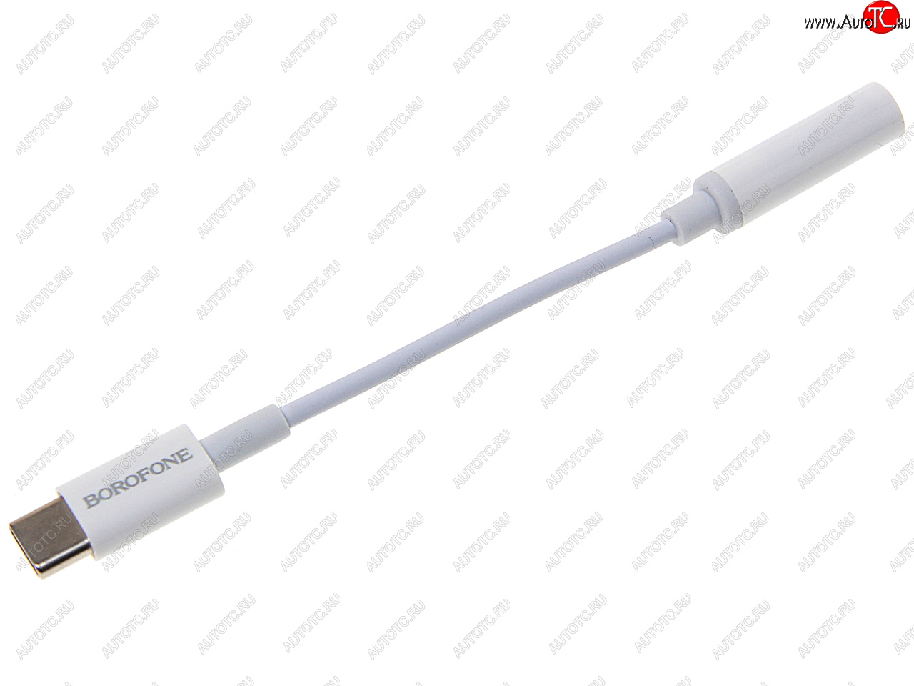 299 р. Переходник USB Type C на jack 3.5 белый BOROFONE BOROFONE bv13 white  с доставкой в г. Майкоп