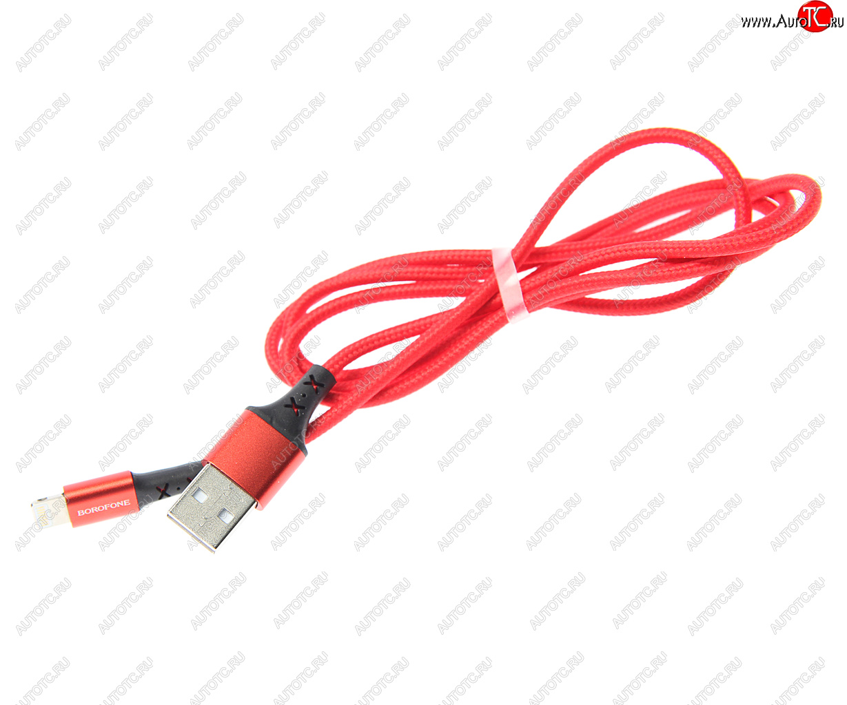 194 р. Кабель iPhone (5-) 1м красный BOROFONE BOROFONE bx20 red  с доставкой в г. Майкоп