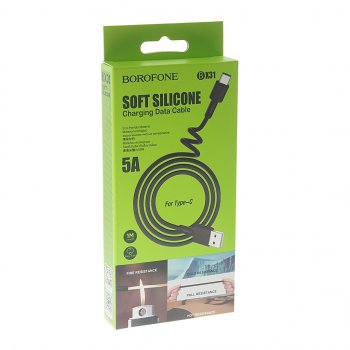 271 р. Кабель USB Type C 1м черный BOROFONE BOROFONE bx31 black  с доставкой в г. Майкоп. Увеличить фотографию 2