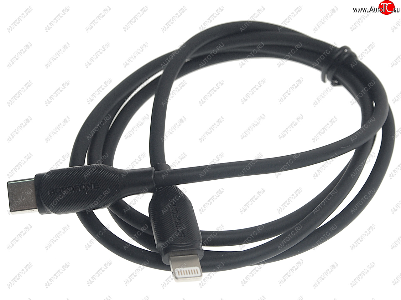 349 р. Кабель iPhone (5-)-USB Type C 1м черный BOROFONE BOROFONE bx42 black  с доставкой в г. Майкоп