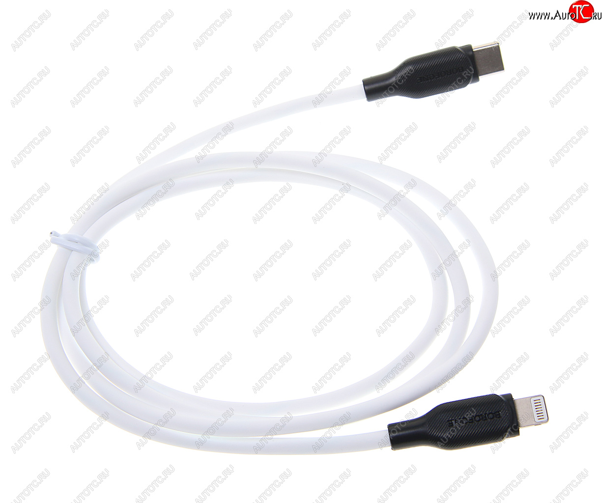 295 р. Кабель iPhone (5-)-USB Type C 1м белый BOROFONE BOROFONE bx42 white BOROFONE bx42 white  с доставкой в г. Майкоп