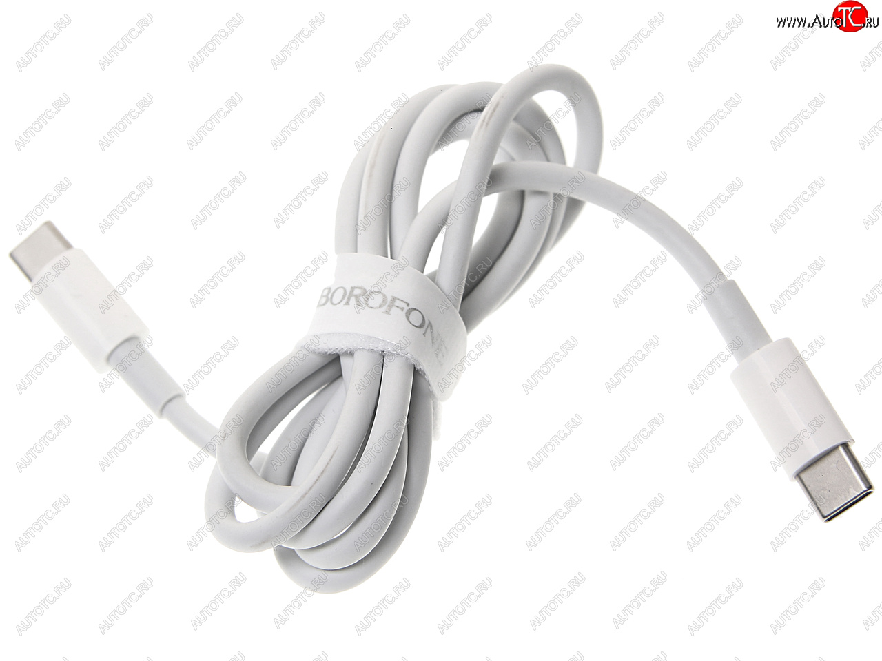 399 р. Кабель USB Type C-USB Type C 1м белый BOROFONE BOROFONE bx44 white BOROFONE bx44 white  с доставкой в г. Майкоп