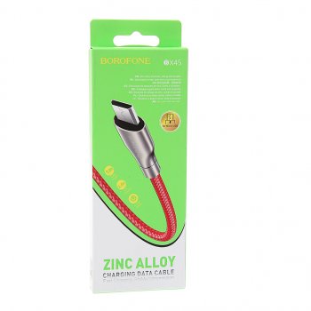 164 р. Кабель micro USB 1м красный BOROFONE BOROFONE bx45 red  с доставкой в г. Майкоп. Увеличить фотографию 2
