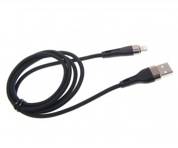 247 р. Кабель iPhone (5-) 1м черный BOROFONE BOROFONE bx46 black  с доставкой в г. Майкоп. Увеличить фотографию 1