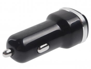 299 р. Устройство зарядное в прикуриватель 2USB 12V черное BOROFONE BOROFONE bz13 black  с доставкой в г. Майкоп. Увеличить фотографию 2