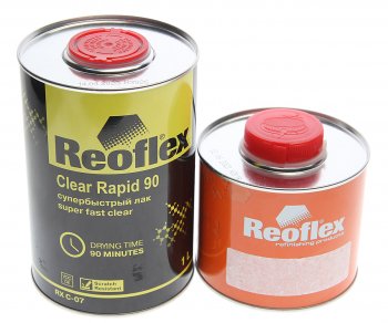 2 099 р. Лак акриловый 2К RAPID 90 1л с отвердителем C90 0.5л супербыстрый REOFLEX REOFLEX ц0013964  с доставкой в г. Майкоп. Увеличить фотографию 1