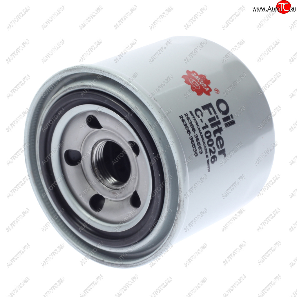 539 р. Фильтр масляный HYUNDAI Sonata,Accent,Lantra KIA Rio 3,Cerato MITSUBISHI Galant,Pajero (06-) SAKURA SAKURA c10026  с доставкой в г. Майкоп