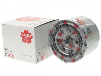 919 р. Фильтр масляный TOYOTA Camry (-91),Carina E (92-97),Corolla (-97) (DTD) SAKURA SAKURA c1111  с доставкой в г. Майкоп. Увеличить фотографию 1