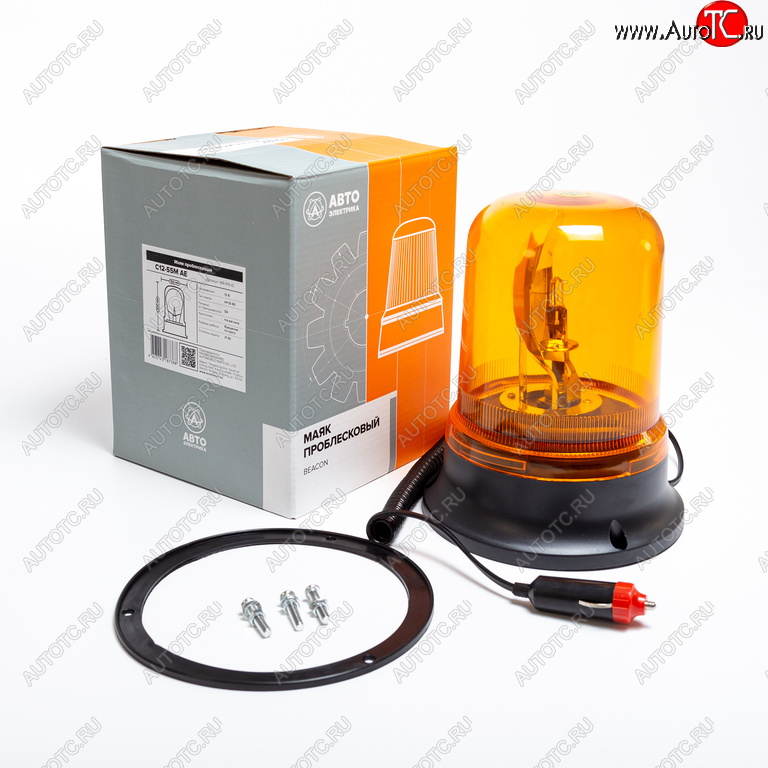 1 299 р. Маяк проблесковый 12V на магните (лампа Н1) желтый AVTOELECTRICA AVTOELECTRICA c12-55m ае  с доставкой в г. Майкоп
