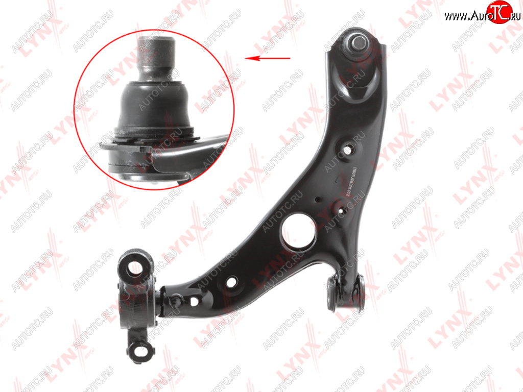 7 449 р. Рычаг подвески MAZDA CX-5 (2WD) передней нижний левый LYNX LYNX c5741l  с доставкой в г. Майкоп