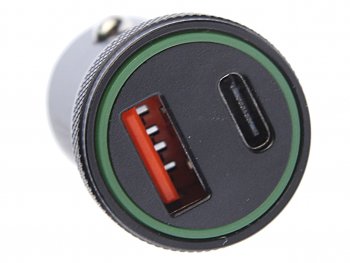 569 р. Устройство зарядное в прикуриватель 1USB + 1 Type C 12V черное XO XO cc33 black  с доставкой в г. Майкоп. Увеличить фотографию 3