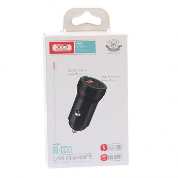 569 р. Устройство зарядное в прикуриватель 1USB + 1 Type C 12V черное XO XO cc33 black  с доставкой в г. Майкоп. Увеличить фотографию 4