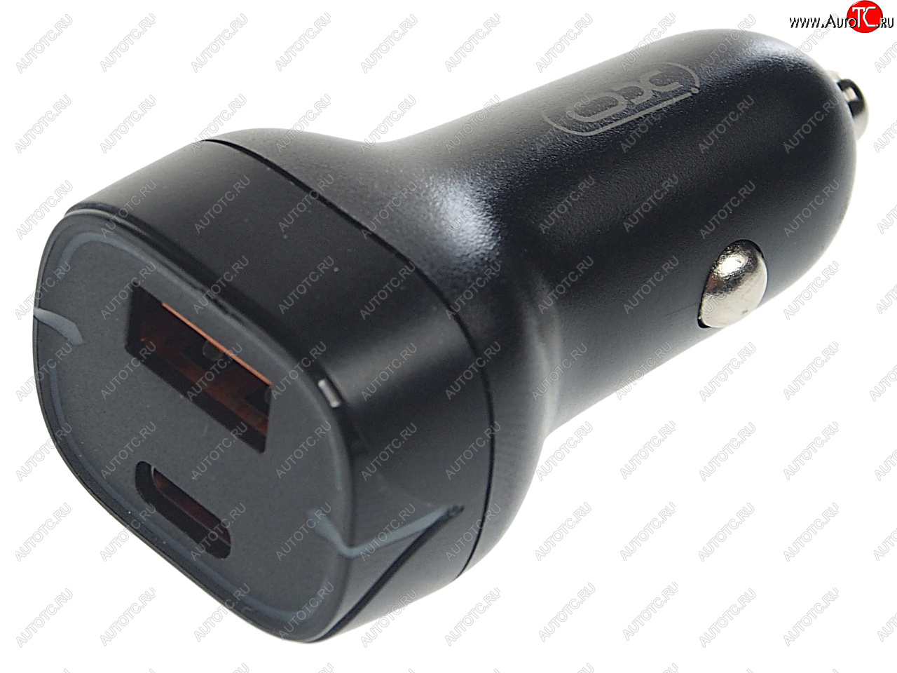 799 р. Устройство зарядное в прикуриватель 1USB + 1 Type C 12V черное XO XO cc37 black  с доставкой в г. Майкоп