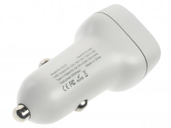 689 р. Устройство зарядное в прикуриватель 1USB + 1 Type C 12V белое XO XO cc37 white  с доставкой в г. Майкоп. Увеличить фотографию 3