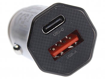 629 р. Устройство зарядное в прикуриватель 1USB + 1 Type C 12V XO XO cc50  с доставкой в г. Майкоп. Увеличить фотографию 3