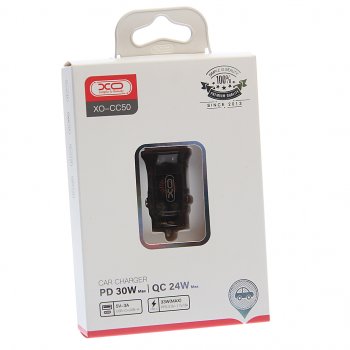629 р. Устройство зарядное в прикуриватель 1USB + 1 Type C 12V XO XO cc50  с доставкой в г. Майкоп. Увеличить фотографию 4