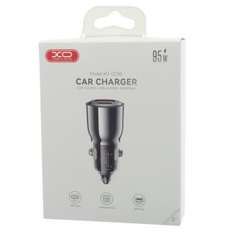 1 539 р. Устройство зарядное в прикуриватель 1USB + 1 Type C 12V XO XO cc58 tranish  с доставкой в г. Майкоп. Увеличить фотографию 4
