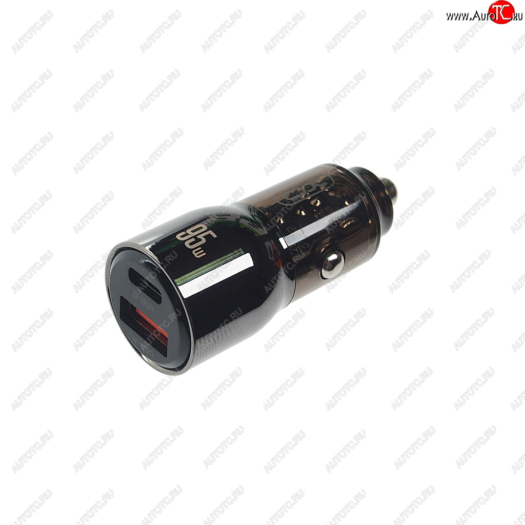 1 539 р. Устройство зарядное в прикуриватель 1USB + 1 Type C 12V XO XO cc58 tranish  с доставкой в г. Майкоп