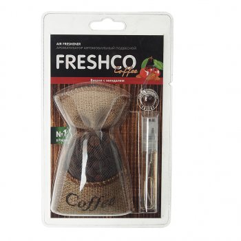 339 р. Ароматизатор подвесной гранулы (вишня и миндаль) мешочек с кофе COFFEE FRESHCO FRESHCO cf-03  с доставкой в г. Майкоп. Увеличить фотографию 1