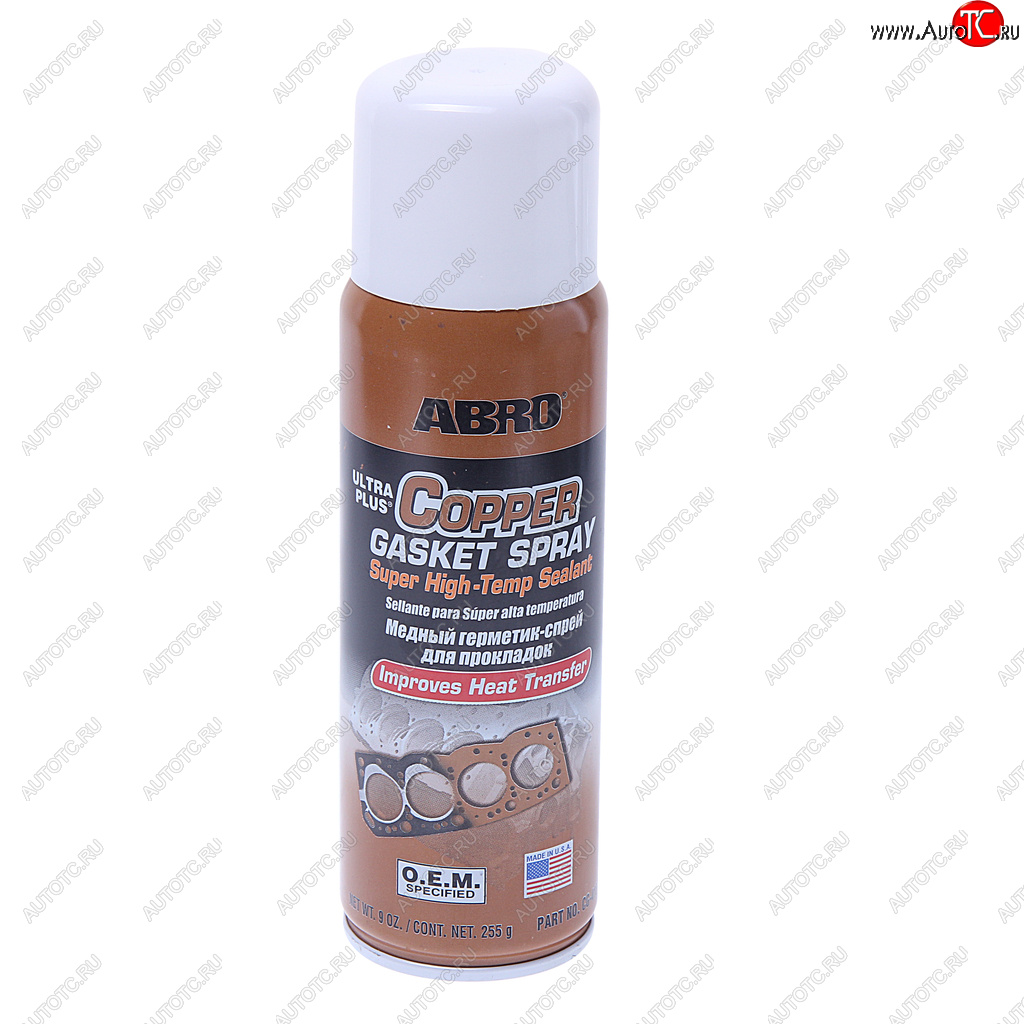1 389 р. Герметик медный термостойкий 255г аэрозоль OEM (США)ABRO ABRO cg-418-r  с доставкой в г. Майкоп