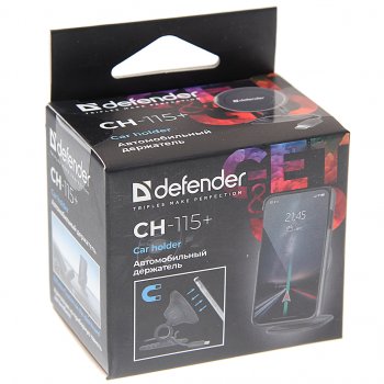 619 р. Держатель телефона универсальный магнитный DEFENDER DEFENDER ch-115+ black  с доставкой в г. Майкоп. Увеличить фотографию 3