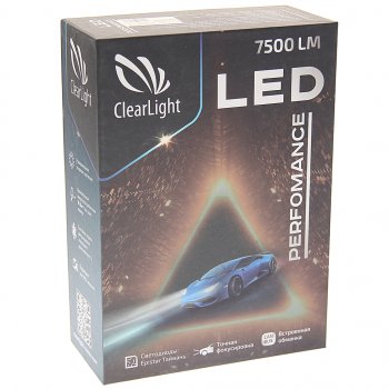 4 299 р. Лампа светодиодная 12V H4 P43t-38 7500LM (2шт.) Performance CLEARLIGHT CLEARLIGHT clpfmledh4-2  с доставкой в г. Майкоп. Увеличить фотографию 2