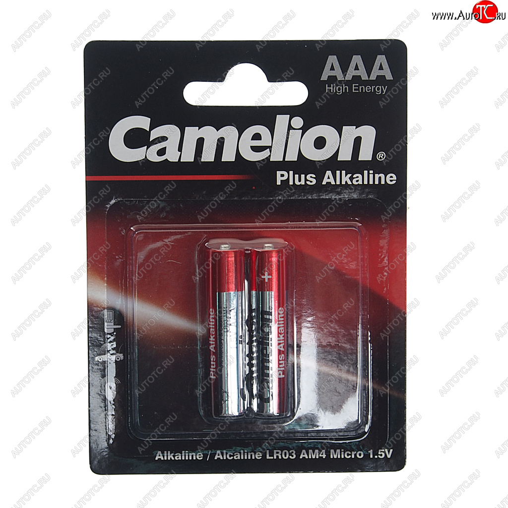 138 р. Батарейка AAA LR03 1.5V блистер (2шт.) Alkaline Plus CAMELION CAMELION c-lr03p(2)бл  с доставкой в г. Майкоп