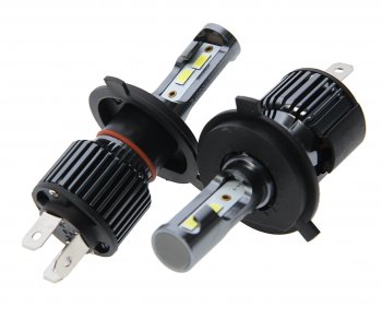 1 839 р. Лампа светодиодная 12V H4 P43t 4500Lm бокс (2шт.) CLEARLIGHT CLEARLIGHT clultledh4-2  с доставкой в г. Майкоп. Увеличить фотографию 2