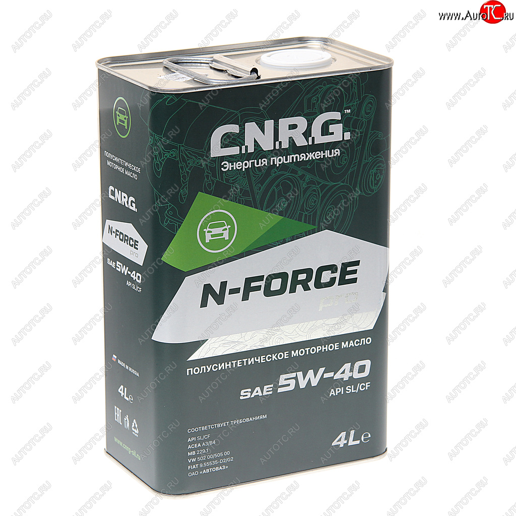 1 299 р. Масло моторное N-Force Pro SLCFA3B4 5W40 псинт.4л CNRG CNRG cnrg-016-0004p  с доставкой в г. Майкоп