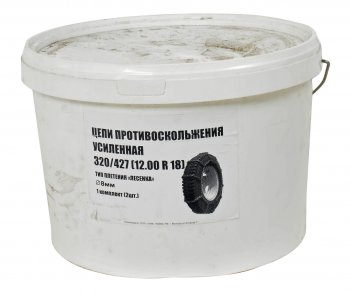 9 499 р. Цепь противоскольжения усиленная d=8мм R18 12.00 320х457 ГАЗ-66 (тип лесенка) 2шт. ЛИМ ПК ЛИМ цп 038  с доставкой в г. Майкоп. Увеличить фотографию 3