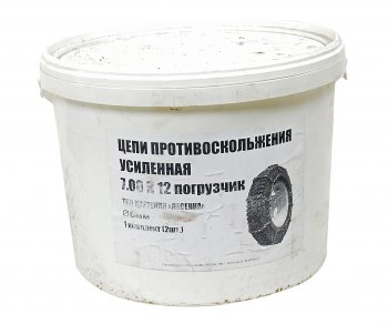 4 649 р. Цепь противоскольжения усиленная d=6мм R12 7.00 для погрузчика (тип лесенка) 2шт. ЛИМ ПК ЛИМ цп 048  с доставкой в г. Майкоп. Увеличить фотографию 3