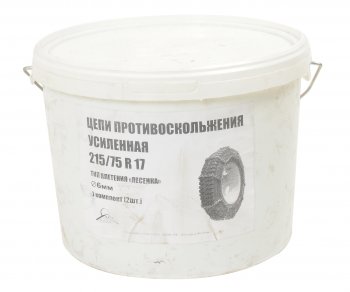 4 949 р. Цепь противоскольжения усиленная d=6мм R17.5 21575 МАЗ-4370 (тип лесенка) 2шт. ЛИМ ПК ЛИМ цп 049  с доставкой в г. Майкоп. Увеличить фотографию 3