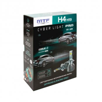 8 349 р. Лампа светодиодная 12V H4 P43t бокс (2шт.) MTF MTF cp04k6  с доставкой в г. Майкоп. Увеличить фотографию 9