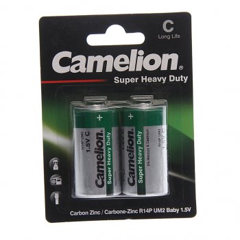 77 р. Батарейка C R14 1.5V блистер (по 1шт.) CAMELION CAMELION c-r14бл  с доставкой в г. Майкоп. Увеличить фотографию 3