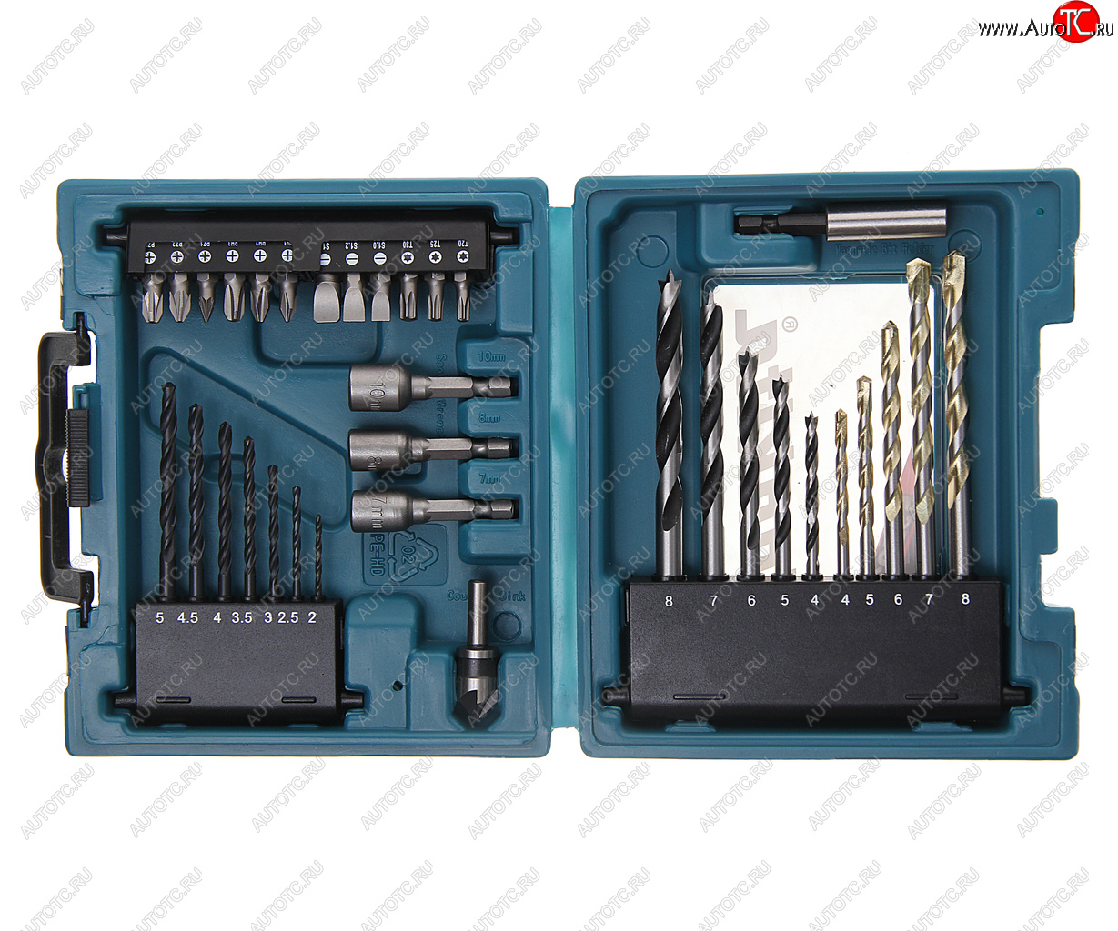 5 599 р. Набор сверл и оснастки 34 предмета MAKITA MAKITA d-36980 MAKITA d-36980  с доставкой в г. Майкоп