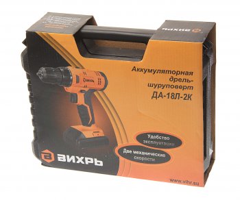 5 599 р. Дрель-шуруповерт с АКБ 18.0В 2.0Ач (2АКБ,кейс) ВИХРЬ ВИХРЬ да-18л-2к  с доставкой в г. Майкоп. Увеличить фотографию 4