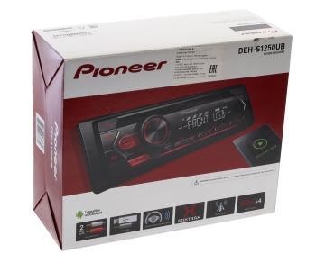 10 749 р. Магнитола автомобильная 1DIN PIONEER PIONEER deh-s1250ub  с доставкой в г. Майкоп. Увеличить фотографию 5