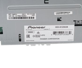 10 749 р. Магнитола автомобильная 1DIN PIONEER PIONEER deh-s1250ub  с доставкой в г. Майкоп. Увеличить фотографию 4