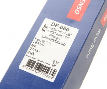 5 649 р. Щетка стеклоочистителя LEXUS NX 650400мм комплект DENSO DENSO df-080  с доставкой в г. Майкоп. Увеличить фотографию 3