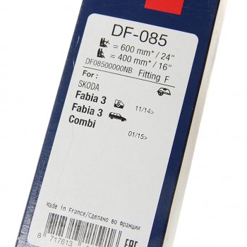 4 389 р. Щетка стеклоочистителя SKODA Fabia 3 600400мм комплект DENSO DENSO df-085  с доставкой в г. Майкоп. Увеличить фотографию 4