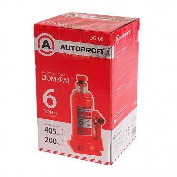 2 899 р. Домкрат бутылочный 6т 200-405мм AUTOPROFI AUTOPROFI dg-06  с доставкой в г. Майкоп. Увеличить фотографию 2