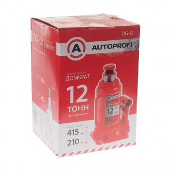 4 399 р. Домкрат бутылочный 12т 210-415мм AUTOPROFI AUTOPROFI dg-12  с доставкой в г. Майкоп. Увеличить фотографию 2