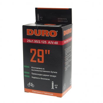 529 р. Камера велосипедная 29 29х1.952.125 автовентиль DURO DURO dhb01093  с доставкой в г. Майкоп. Увеличить фотографию 3