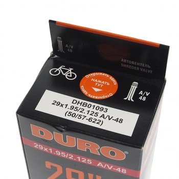 529 р. Камера велосипедная 29 29х1.952.125 автовентиль DURO DURO dhb01093  с доставкой в г. Майкоп. Увеличить фотографию 4