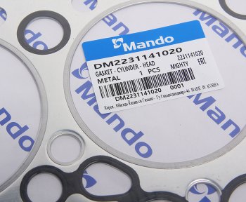 3 899 р. Прокладка головки блока HYUNDAI HD65,72,County дв.D4AL t=1.45мм (M) MANDO MANDO dm2231141020  с доставкой в г. Майкоп. Увеличить фотографию 2