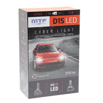 7 999 р. Лампа светодиодная 12V D1S 35W PK32d-2 бокс (2шт.) MTF MTF dpd1s6 MTF dpd1s6  с доставкой в г. Майкоп. Увеличить фотографию 3
